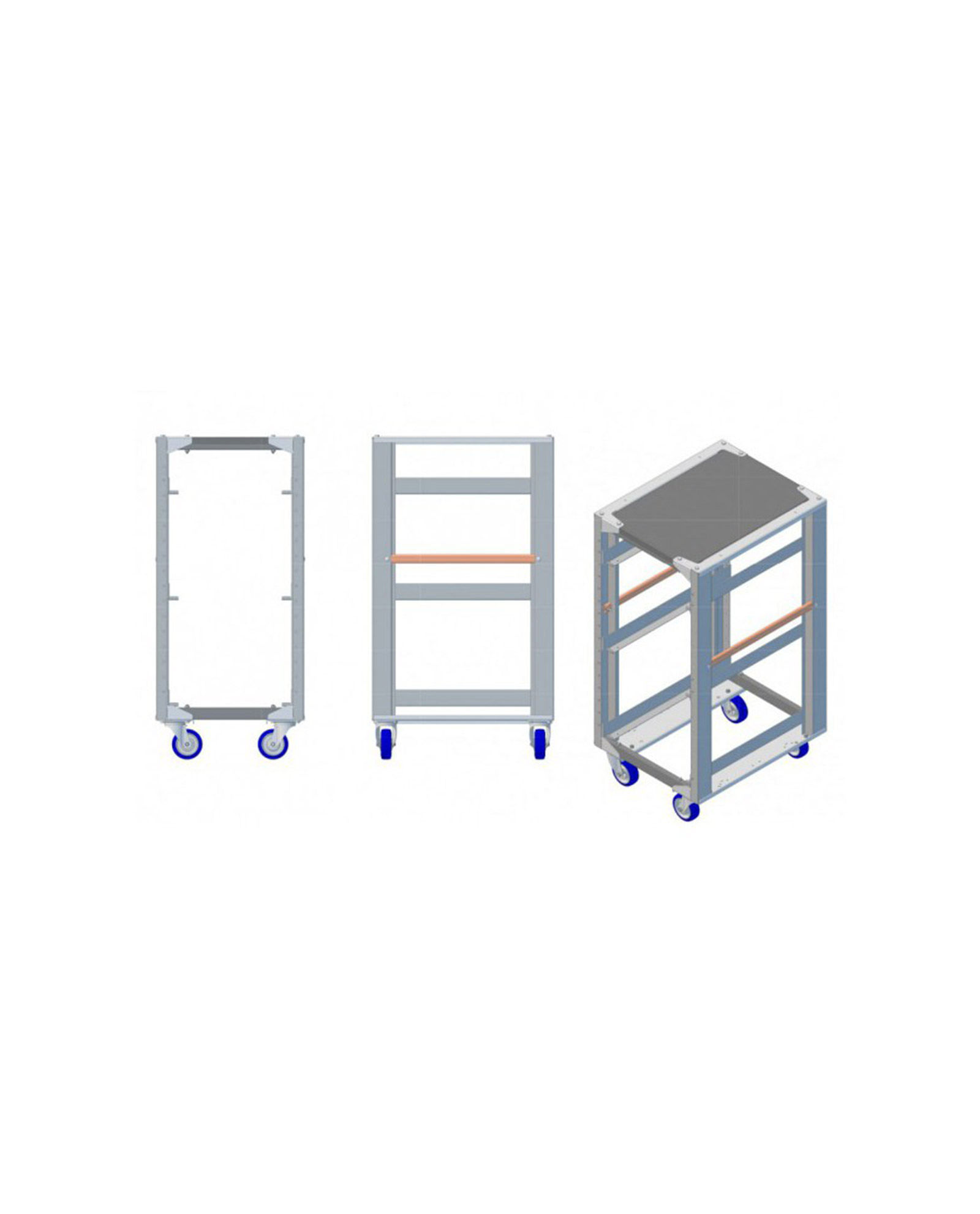 Admiral Staging Storage Cart H110 Without Crates