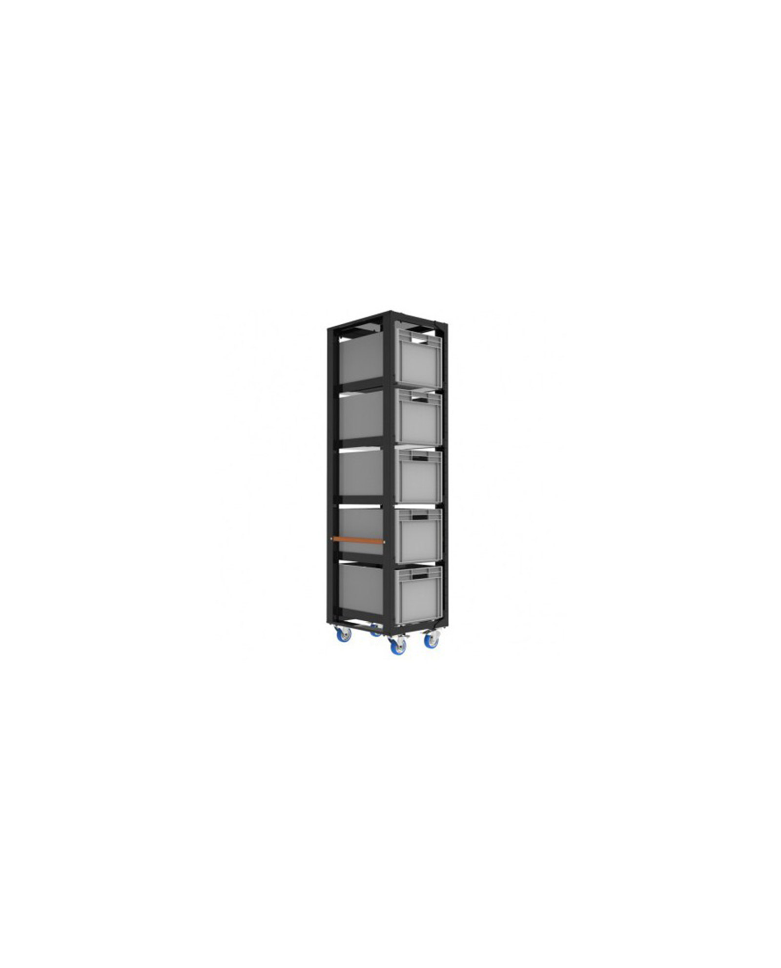 Admiral Staging Storage Cart H203 With Crates And Top Lid