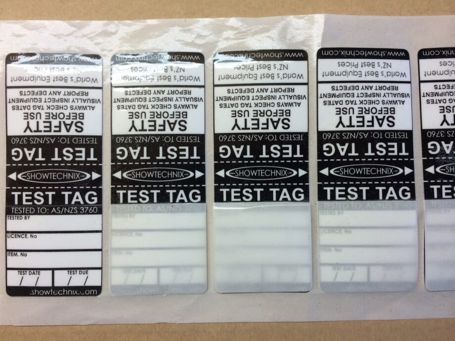 Test Tags Pack of 10 - Strong Durable with writable surface and sealing flap