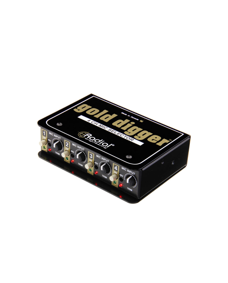 Radial Gold Digger 4 Channel Mic Selector 1